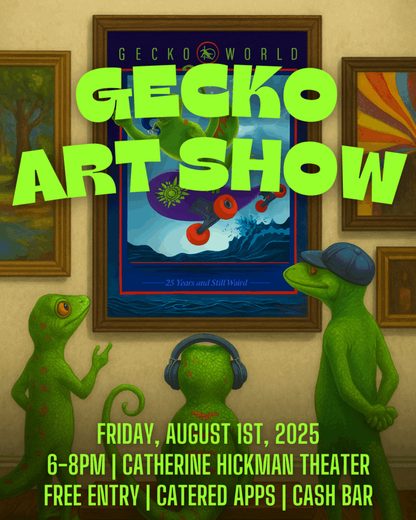 2025 Gecko Art Show Friday August 1st at the Catherine Hickman Theater in Gulfport from 6-8 PM