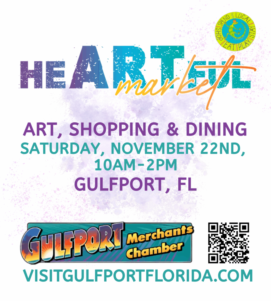 HeARTful Market Saturday, November 22nd 10am-2pm in Gulfport