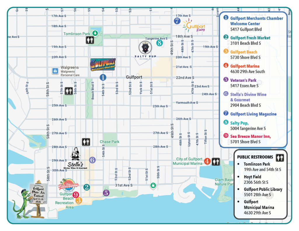 Plein Air Festival Map